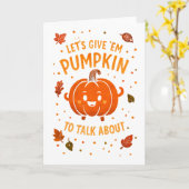 Let's Give 'Em Pumpkin to Talk About Fun Pumpkin カード (黄色い花)