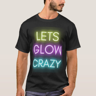 Let's Glow熱狂するパーティーお祝い Tシャツ