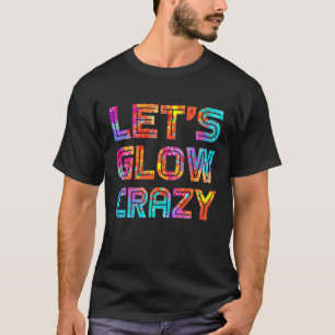 Let's Glow熱狂するパーティー80Sレトロ衣装パーティー値リスト Tシャツ