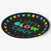 Let's Glow熱狂するパーティー ペーパープレート (アングル)