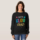 Let's Glow触覚熱狂する開発ゲー絵を描ム スウェットシャツ (正面フル)
