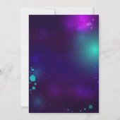 Let's Glow Crazy Neon Birthday Party Invitation 招待状 (裏面)