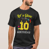 Let's Glow It's My 10誕生日スウィートパーティーNumbe Tシャツ (正面)