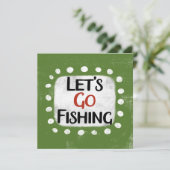 Let's Go魚釣りグリーティングカード カード (スタンド正面)