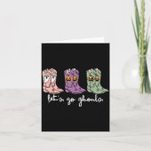 Let's Go ゴールズ ウェスタンカウガールブーツ ソッキー ハロウィン カード (正面)