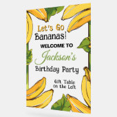 Let's Go Bananas Any Age Birthday Party アクリルサイン (傾斜)