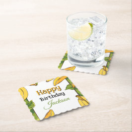 Let's Go Bananas Any Age Birthday Party ペーパーコースター