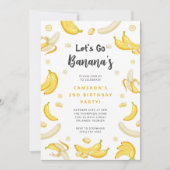 Let's Go Bananas Birthday Invitation 招待状 (正面)