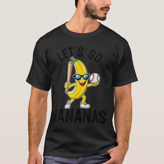Let's Go Bananas Funny Banana Merch  Tシャツ (正面)