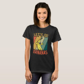 Let's Go Bananas Kawaii Yellow Banana Meme Banana  Tシャツ (正面フル)