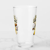 Lets Go Bananas Retro Baseball Banana Funny タンブラーグラス (左)