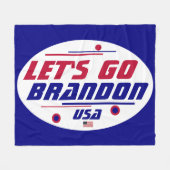 Let's Go Brandonは代表されるのか? フリースブランケット (正面(横))