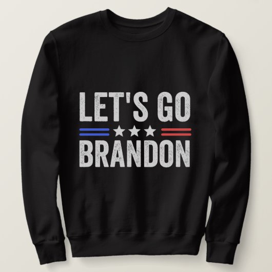 LET'S GO BRANDON カード スウェットシャツ (デザイン正面)