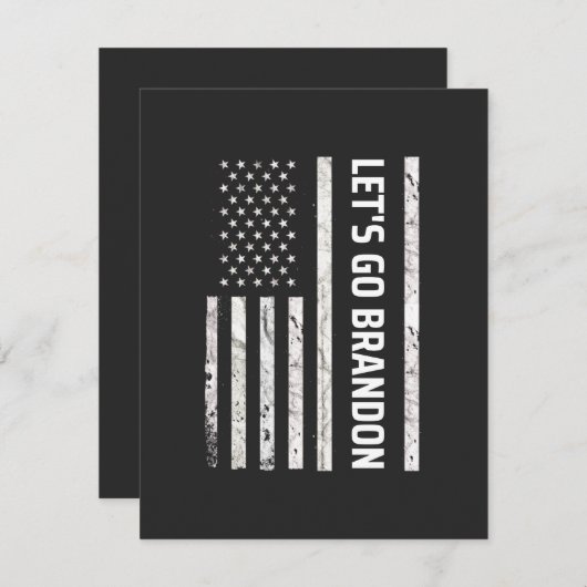 Let's Go Brandon サンキューカード (正面/裏面)