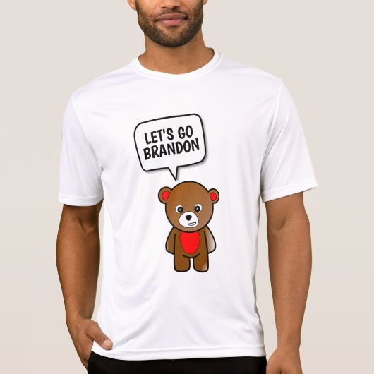 LET'S GO BRANDON テディベアTシャツ Tシャツ (正面)