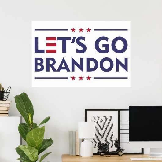 Let's Go Brandon ポスター (ホームオフィス)