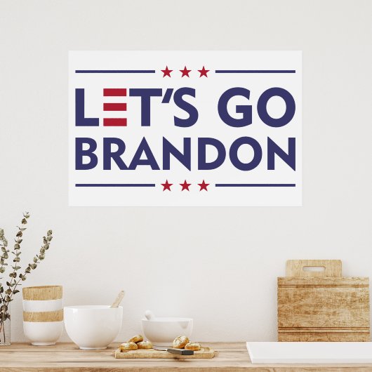 Let's Go Brandon ポスター (キッチン)