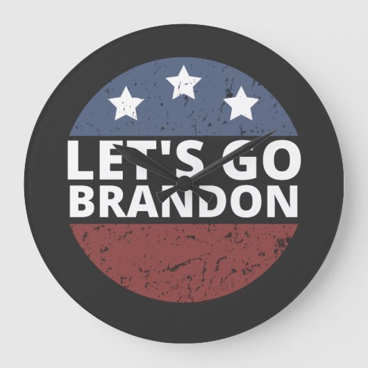 let's go brandon ラージ壁時計 (正面)
