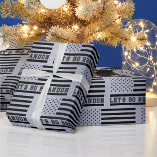 Let's Go Brandon American Flag ラッピングペーパー