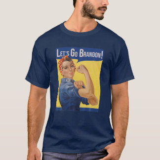 Let's Go Brandon Blue Tシャツ