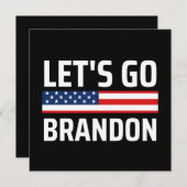 lets go brandon chant joe biden, funny lets go bra セーブザデート (正面/裏面)