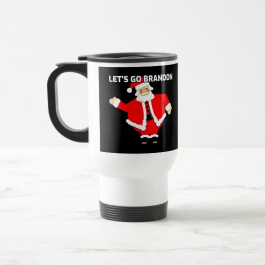 LET'S GO BRANDON CHRISTMAS TRAVEL COFFEE MUG トラベルマグ (左)