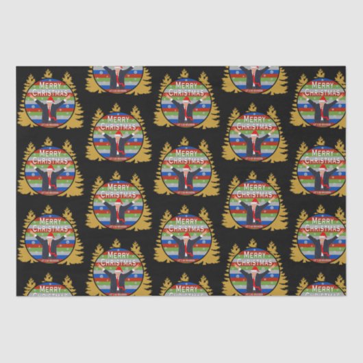 Let's Go Brandon Christmas Trump Snowflake Holiday 薄葉紙 (正面)