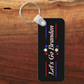 Lets Go Brandon FJB赤白青Stars キーホルダー (正面)