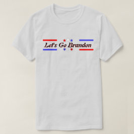 Lets Go Brandon FJB赤白青Stars Lt Tシャツ