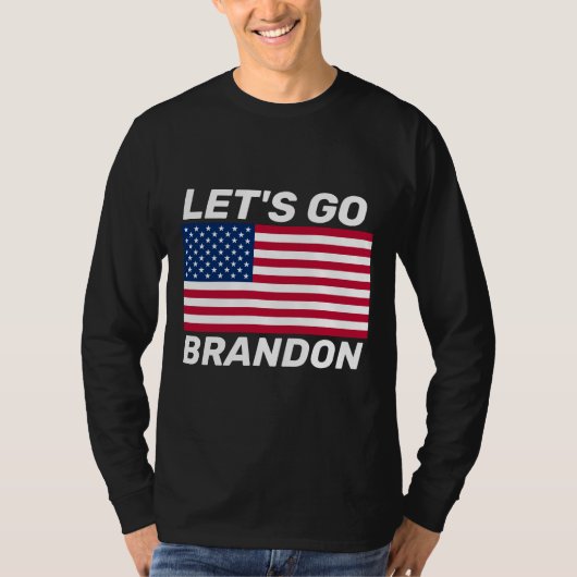 LET'S GO BRANDON! FLAG T-SHIRTS T-SHIRT Tシャツ (正面)