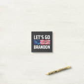 lets go brandon lets go brandon ポストイット (デスク上)