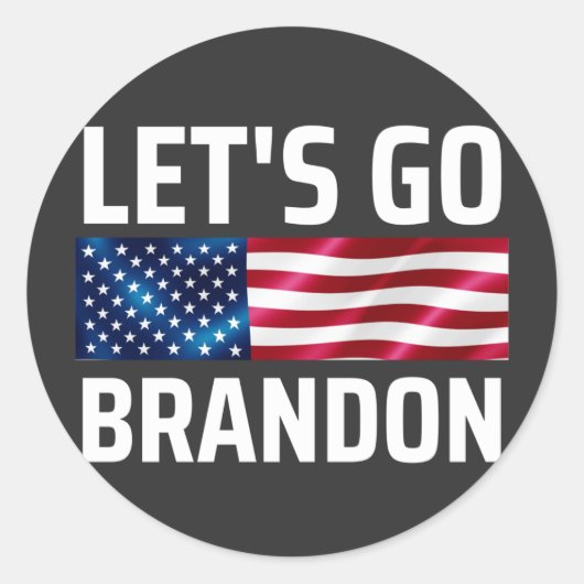 lets go brandon lets go brandon ラウンドシール (正面)
