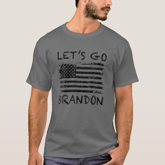 Lets Go Brandon Let's Go Brandon USA Flag Tシャツ (正面)