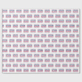 Let's Go Brandon Red White Blue America Stars ラッピングペーパー (フラット)