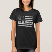 Lets Go Branson Brandon Antibiden Black Tシャツ (正面)
