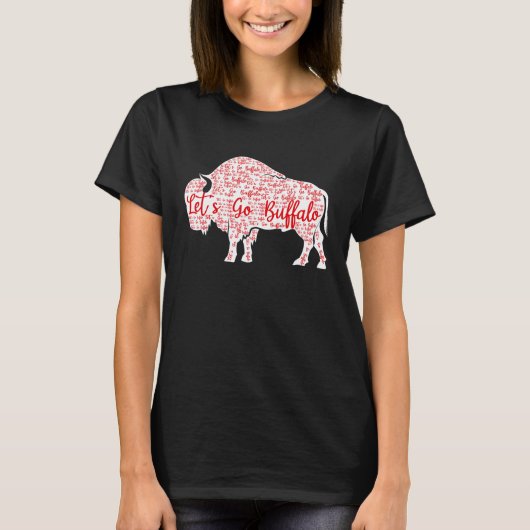 Lets Go Buffalo  New York Buffalo Sports Fan Buffa Tシャツ (正面)