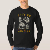 Let's Go Camping Camping Elements Tシャツ (正面)