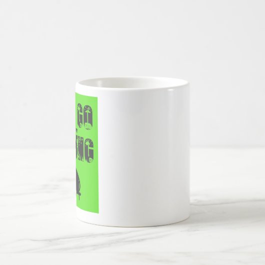 Let's Go Camping - Teardrop Trailer Coffee Mug コーヒーマグカップ (中央)