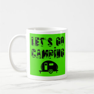 Let's Go Camping - Teardrop Trailer Coffee Mug コーヒーマグカップ