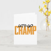 Lets Go Champ' Boxing Motivation  カード (黄色い花)