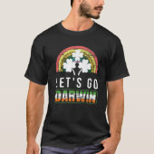 Let's Go Darwin With St. Patrick's Day Funny Vinta Tシャツ (正面)