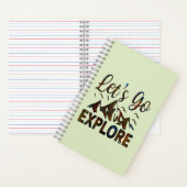 Let's Go Explore、旅行引用文ノートブック ノートブック (内側)