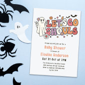 Let's Go Ghouls ハロウィンベイビーシャワー 招待状