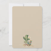 Let's Go Girls カウガール ウエスタン バースデーパーティー 招待状 (裏面)