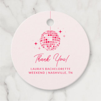 Let's Go Girls バチェロレッテパーティーギフトタグ フェイバータグ