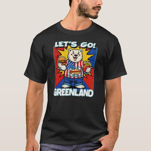 Let's Go Greenland Tシャツ (正面)
