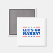 Let's Go Harry -あなたは投票トランプ今日おもしろい2 マグネット (正面/裏面)