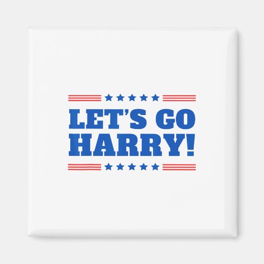 Let's Go Harry -あなたは投票トランプ今日おもしろい2 マグネット (正面)