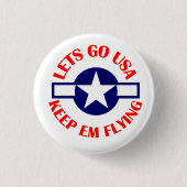 Lets Go- Keep Em Flying button 缶バッジ (正面)