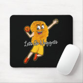 Lets Go Nuggets - Chicken Nugget Bysketbyll Player マウスパッド (マウス)
